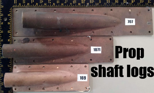 Prop shaft logs